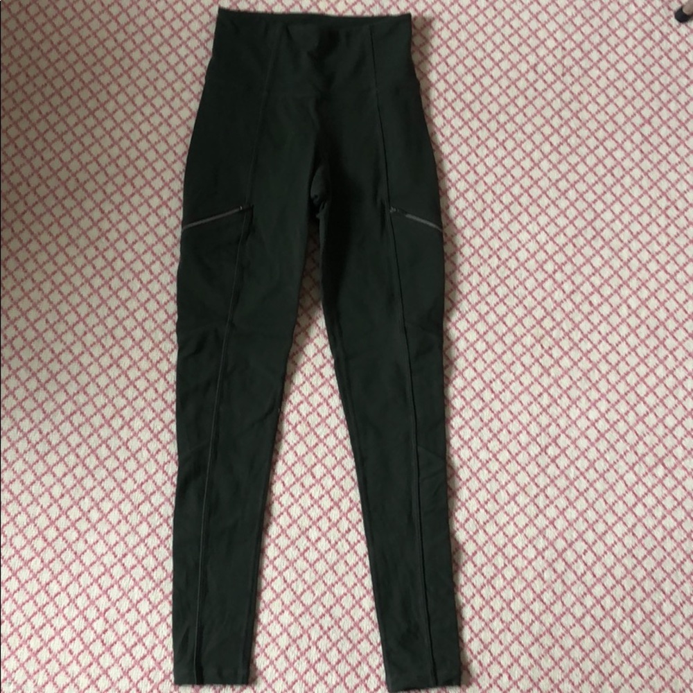 Athleta Leggings with Zipper Detail